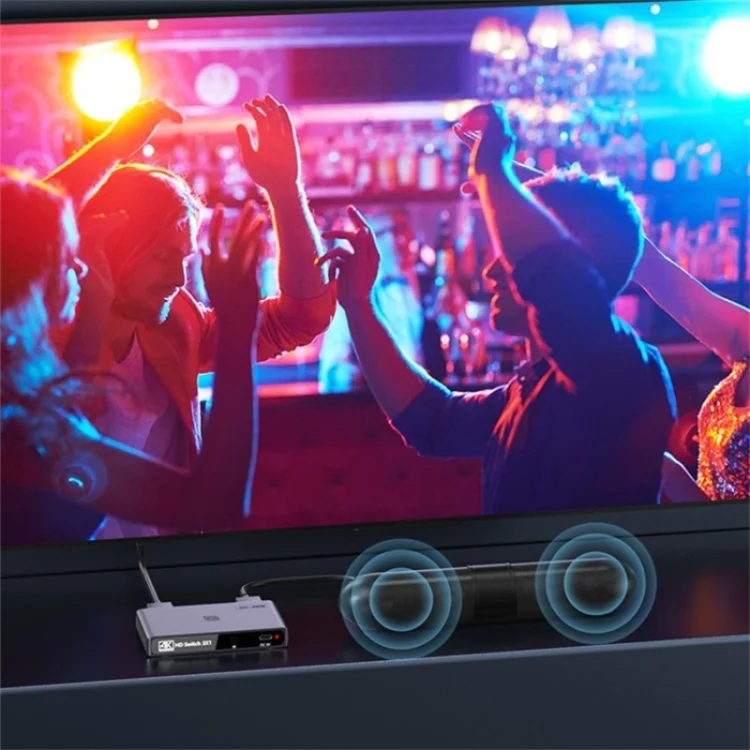 SYA0025967_5.webp Q301 4K / 60hz HD Video Aluminum Alloy Adapter 3 Input 1 Output HDMI Switcher - Image 6
