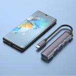 T506 Aluminum Alloy Multi-Port Converter USB-C 3.0 to PD + USB 3.0 + 2 x USB 2.0 Adapter HUB - Image 8