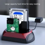 575D USB Hard Disk Holder Laptop Mobile Hard Disk Box 2.5 / 3.5inch SATA IDE HDD Base - Image 8