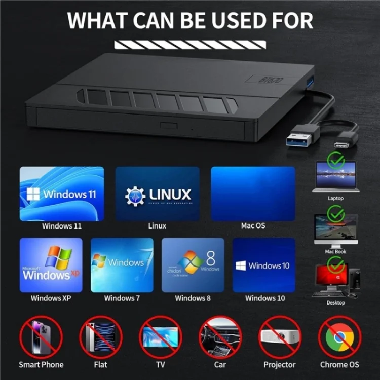 SYA0025987_5.webp BT670 With SD TF Card Slot Multi-Function External Optical Drive DVD Burner Writer - Image 6