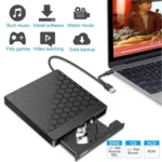042 Football Pattern USB3.0 / Type-C Computer Laptop External Optical Drive Burner DVD Burner - Image 2