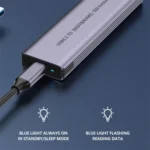 S186 Aluminum Alloy NVME M.2 External Hard Drive Enclosure USB3.1 10Gbps SATA SSD Case - Image 4