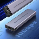 S186 Aluminum Alloy NVME M.2 External Hard Drive Enclosure USB3.1 10Gbps SATA SSD Case - Image 5