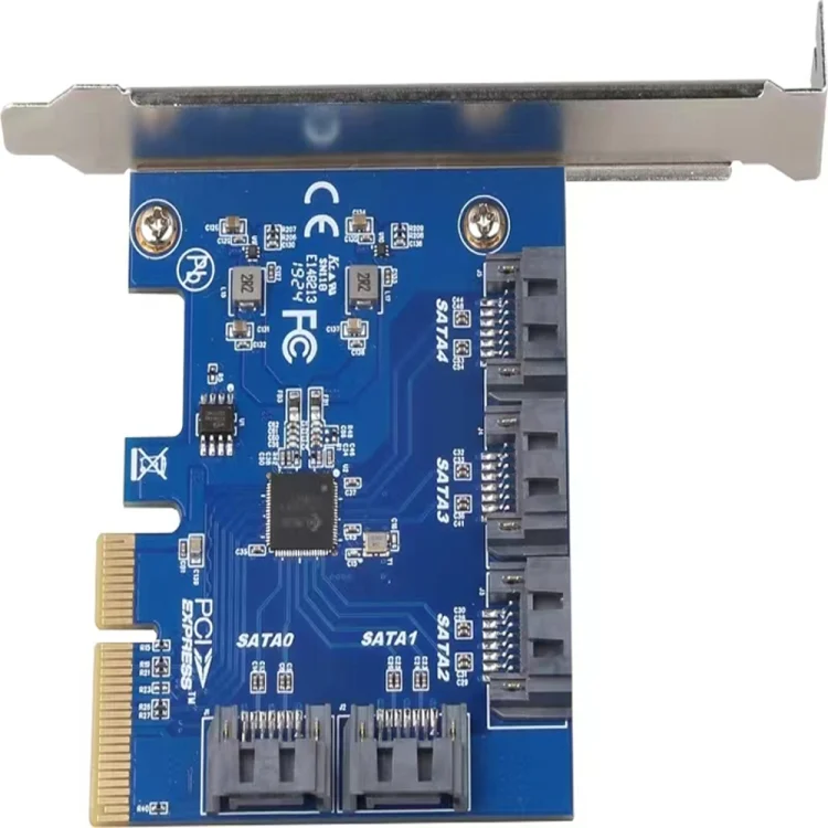 SYA0026224_4.webp PCIE 3.0-4X to 5 x SATA Controller Card - Image 5