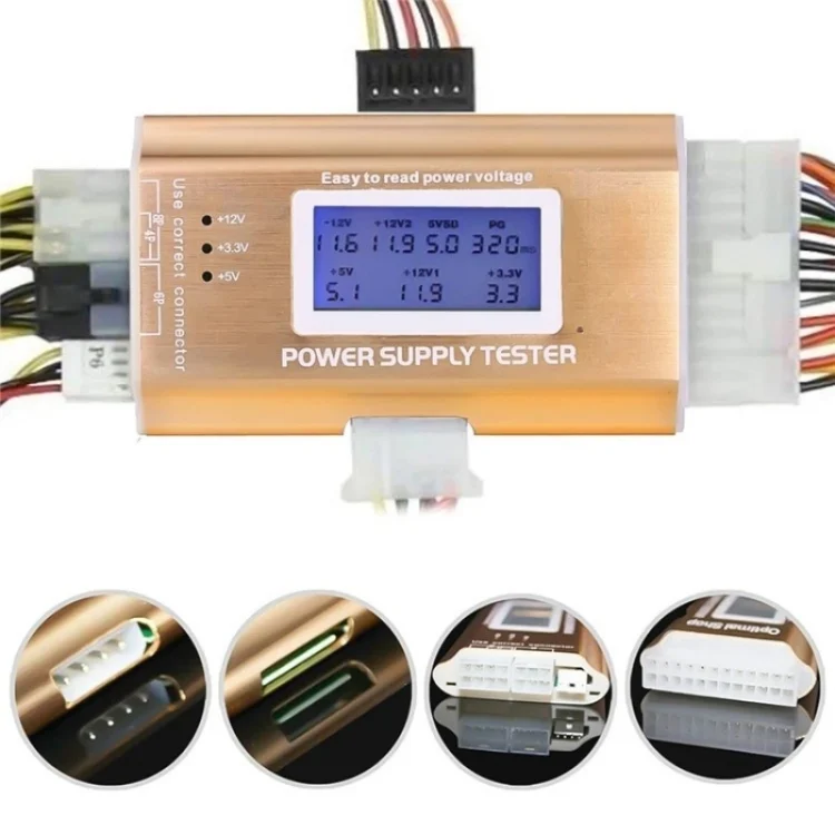 SYA0026314_8.webp YNS-05 Desktop Computer Power Testing Tool Aluminum Alloy LCD Display ATX Power Tester - Image 9