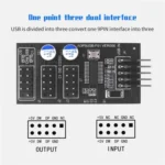 YNS-02 Extension Cable Card Motherboard USB 2.0 9-pin to 3x 9-pin Adapter - Image 6