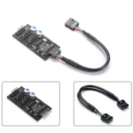 YNS-02 Extension Cable Card Motherboard USB 2.0 9-pin to 3x 9-pin Adapter - Image 9