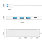 ADS-301A USB 3.0 to Type-C + USB 3.0 / 2.0 4-Ports Hub Laptop Expander - Image 6