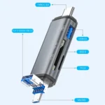 ADS-307 Data Transfer OTG Adapter USB / Type-C / Micro Plug SD TF Card U-Disk Reader - Image 2