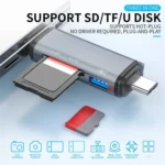 ADS-307 Data Transfer OTG Adapter USB / Type-C / Micro Plug SD TF Card U-Disk Reader - Image 8