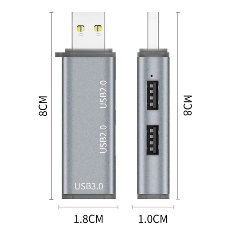 SYA0026437_B8.webp ADS-302A 3 in 1 USB to USB 3.0 / 2.0 Hub Expansion Station USB Adapter - Image 9