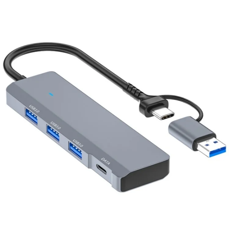 ADS-309D USB / Type-C to 3 x USB 3.0 + Type-C Data Port Expansion Hub Adapter