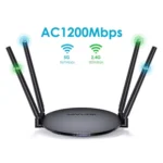 WAVLINK WN530G3 4x 5dBi Foldable Antenna AC1200 Dual Band Wireless Repeater Router - Image 2