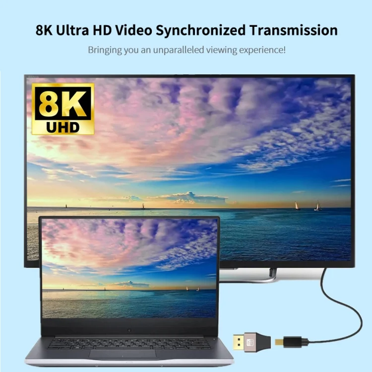 SYA0026516_4.webp JUNSUNMAY 8K 60Hz Male Displayport to Female Mini Displayport Adapter DP Converter - Image 5