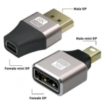 JUNSUNMAY 8K 60Hz Male Mini Displayport to Female Displayport Adapter DP Converter - Image 2