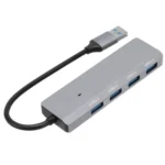 ADS-305A Aluminum Alloy USB to 4-Ports USB3.0 USB HUB Laptop Adapter Docking Station - Image 2