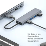 ADS-305A Aluminum Alloy USB to 4-Ports USB3.0 USB HUB Laptop Adapter Docking Station - Image 6