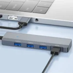 ADS-309A  Aluminum Alloy USB to 3  x USB 3.0 + Type-C Data Port Expansion Hub Adapter - Image 5