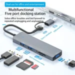 ADS-310D 2-in-1 Type-C + USB to 3 x USB 3.0 + SD / TF Card Slots Multi-Port Hub - Image 3
