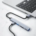 ADS-806A 5-in-1 Card Reader USB-A to USB3.0 + USB2.0 + Type-C + SD/TF Slot USB Hub - Image 5