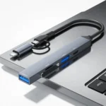 ADS-805 8 Pin + Type-C to USB-C Data + USB 2.0 / 3.0 + SD / TF Card Reader Hub Expansion Converter - Image 2