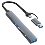 ADS-806D Type-C+USB to USB 3.0 Hub SD / TF Card Reader Multi-Function Docking Station - Image 2
