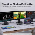 WAVLINK UG69PD25 Pro 100W PD Charging Triple 4K Display Laptop Docking Station - Image 4