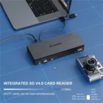 WAVLINK UG69PD8 Pro 18-in-1 DP / HD 5K Quadruple Display USB C Universal Docking Station - Image 8