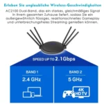 WAVLINK WN531A6 Dual Band Wireless Repeater AC2100 Gigabit Ethernet Port WiFi Router - Image 9