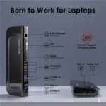 WAVLINK UG49DK4 Universal Laptop Docking Station Dual Monitor Supports DVI / HDMI / VGA - Image 3