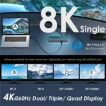 WAVLINK UTD41 PRO RJ45 / Audio / SD Card Reader 15-in-1 Thunderbolt 4 Docking Station - Image 5