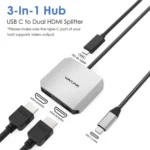 WAVLINK UHP510 Pro 87W PD Charging USB C to Dual HD Converter 4K 60Hz Monitor Adapter - Image 2