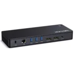 WAVLINK UTD22 Support 96W Laptop Charging USB4 Docking Station Dual Monitor USB-C Hub - Image 2