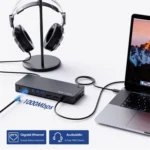 WAVLINK UTD22 Support 96W Laptop Charging USB4 Docking Station Dual Monitor USB-C Hub - Image 8