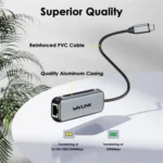 WAVLINK NWU340G 5Gbps Wired Network Converter USB-C to RJ45 Gigabit Ethernet Adapter - Image 2