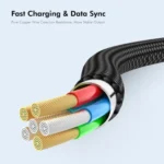 ENKAY ENK-CB170 USB C / Type-C to USB 2.0 B Printer Scanner Nylon Braided Cable - Image 5