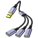 ENKAY ENK-CB172 USB 2.0 to 3 USB 2.0 OTG Splitter Y Cable Extension Cord