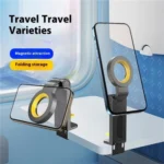 CH21 Portable Folding Travel Phone Holder Airplane Train Desktop Magnetic Phone Holder - Image 3