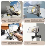 CH21 Portable Folding Travel Phone Holder Airplane Train Desktop Magnetic Phone Holder - Image 7