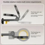 CH21 Portable Folding Travel Phone Holder Airplane Train Desktop Magnetic Phone Holder - Image 8