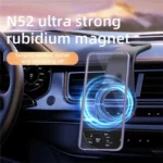D1 Car Navigation Magnetic Flexible Aluminum Bendable Dashboard Cellphone Holder - Image 4