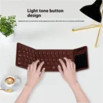 B077T Portable Foldable Wireless Bluetooth Keyboard With Touchpad - Image 8