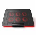 X8 Adjustable Height Notebook Cooler Foldable Laptop Stand 6 ARGB Fans Cooling Pad - Image 3