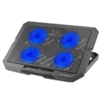 X4 4 Fan 7-Speed Control Noiseless Height Adjustable Stand Laptop Cooling Pad - Image 3