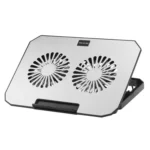 N22 Dual USB Ports Adjustable Laptop Stand Portable Cooling Pad with Phone Holder - Image 2