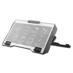 S608 RGB Light 8 Silent Fans Adjustable Height Stand Laptop Cooling Pad with Phone Holder - Image 3