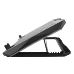 S608 RGB Light 8 Silent Fans Adjustable Height Stand Laptop Cooling Pad with Phone Holder - Image 6