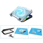 S601 RGB Light Notebook Cooler Adjustable Height Gaming Laptop Cooling Pad - Image 8