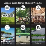 WAVLINK WN588HX3 AX3000 Outdoor WiFi Extender with 6 Antennas Dual Band WiFi Repeater - Image 9