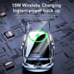 Q15 Car Vehicle Navigation Phone Holder Car Air Vent Mount Magnetic Wireless Charging Stand - Image 6